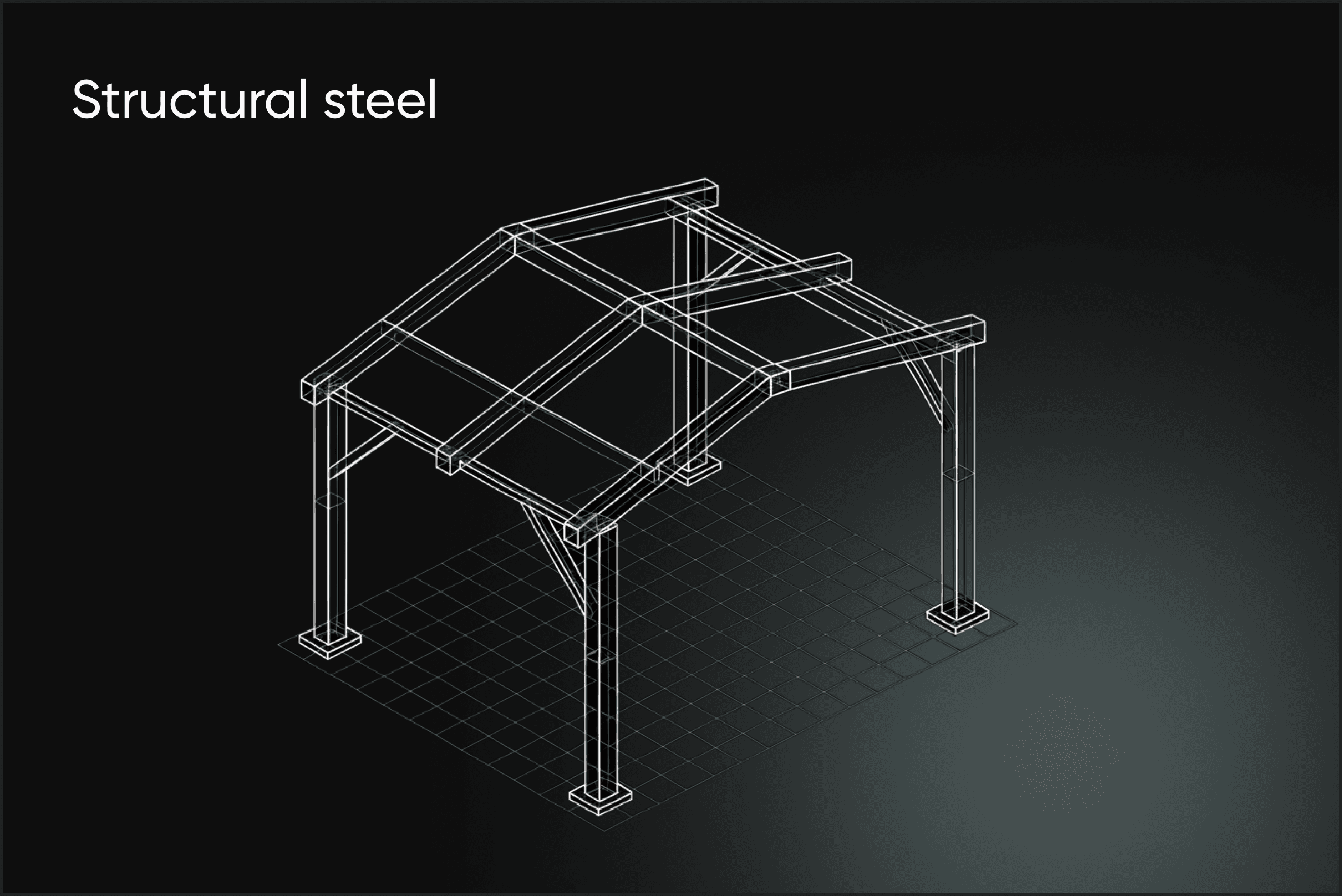 Construction takeoff software counting structural steel