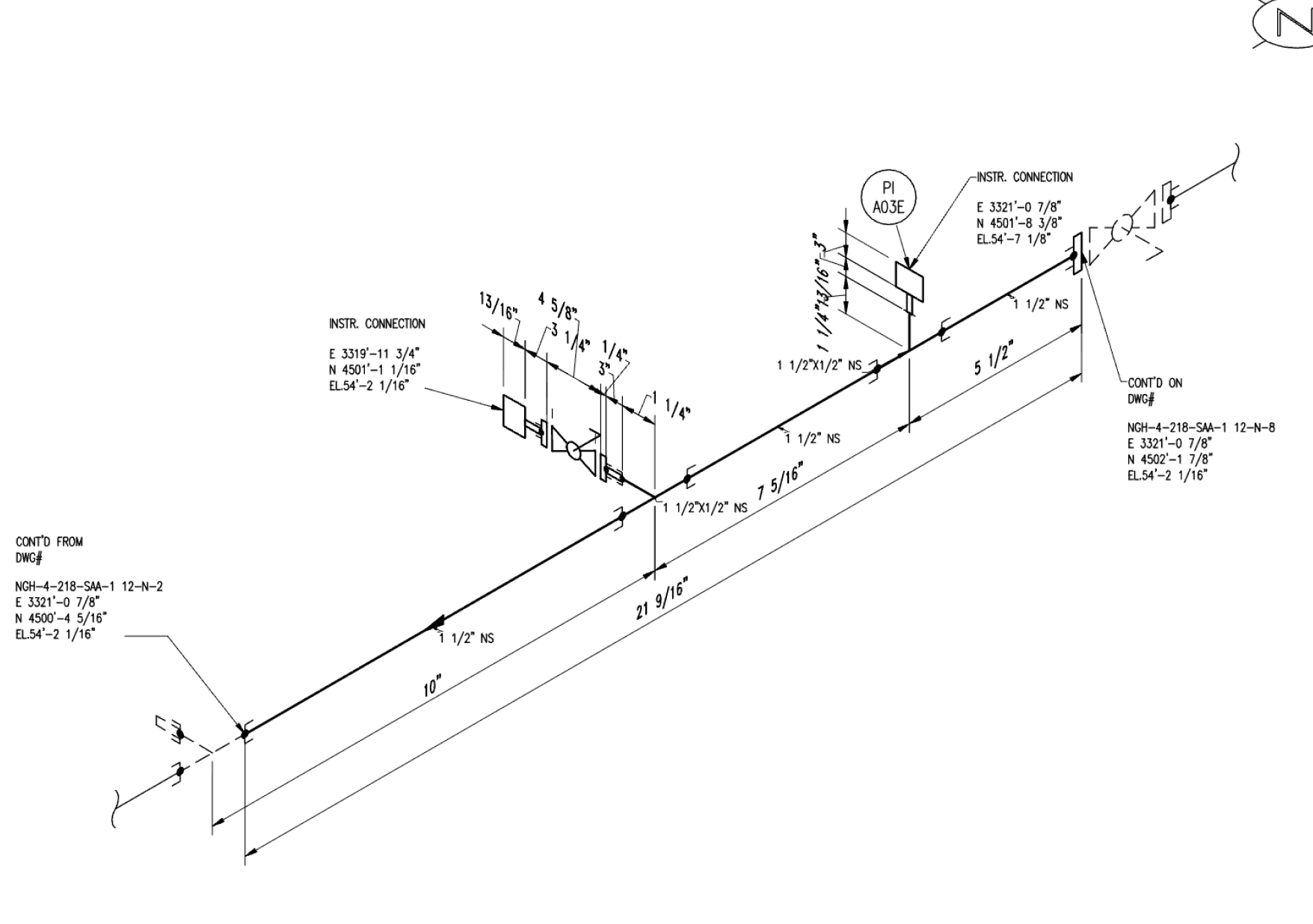 Isometric spool drawing with every counted item pinned on the sheet
