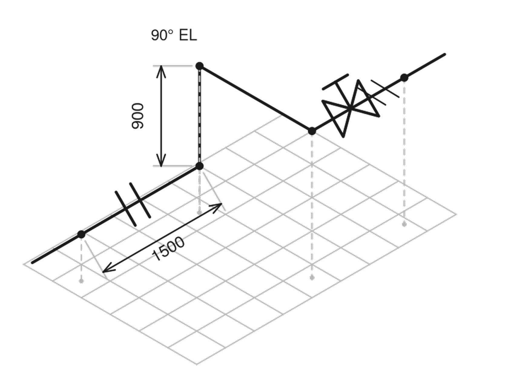 Isometric Takeoff drawing example