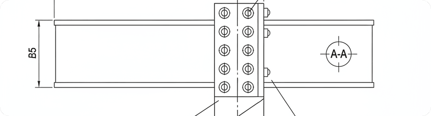 Sections and connection details example